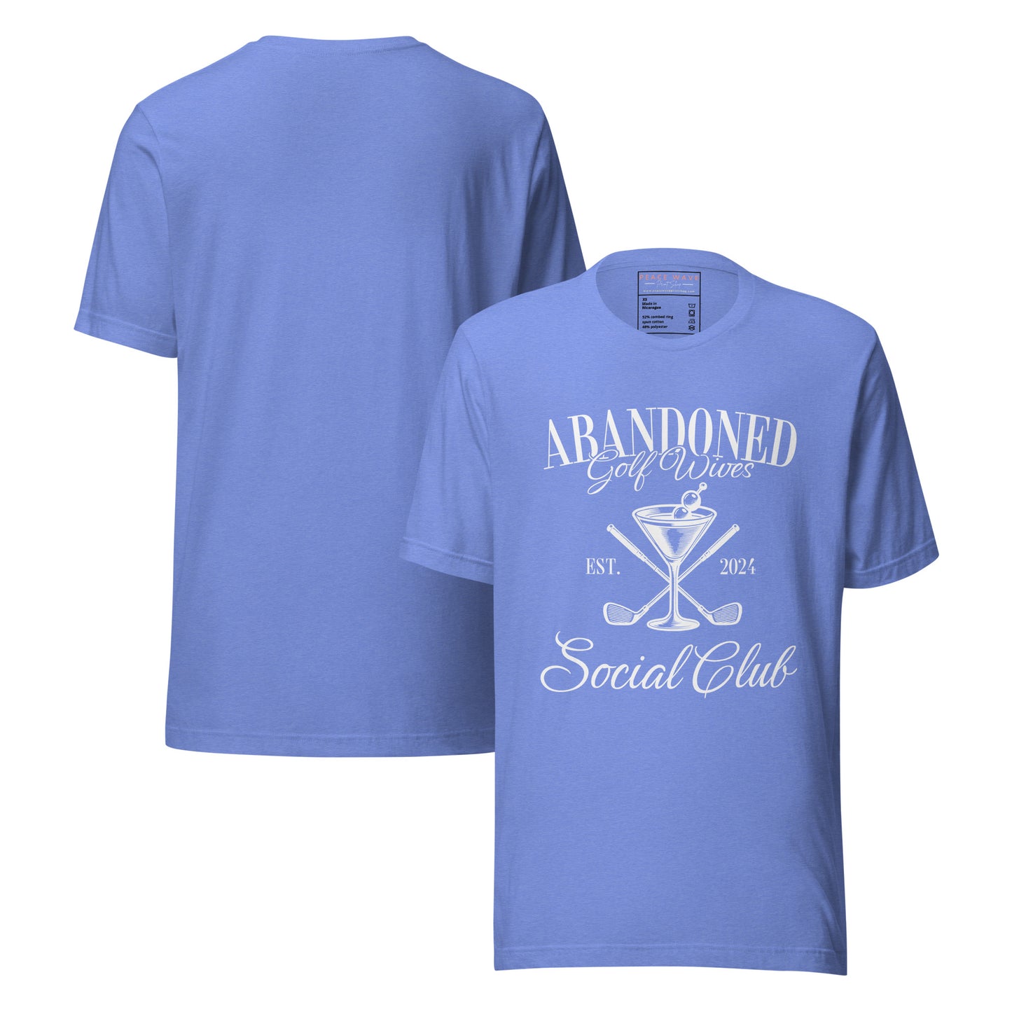 Golf Wives Tee | Heather Columbia Blue