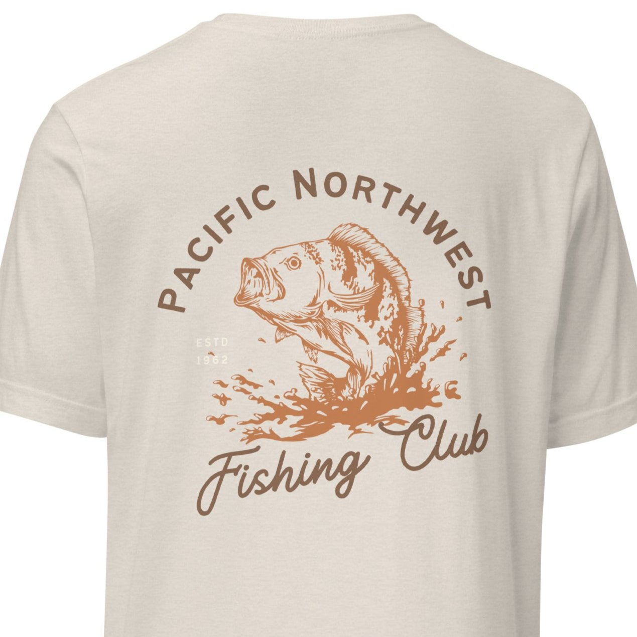 PNW Fishing Club Tee | Heather Dust