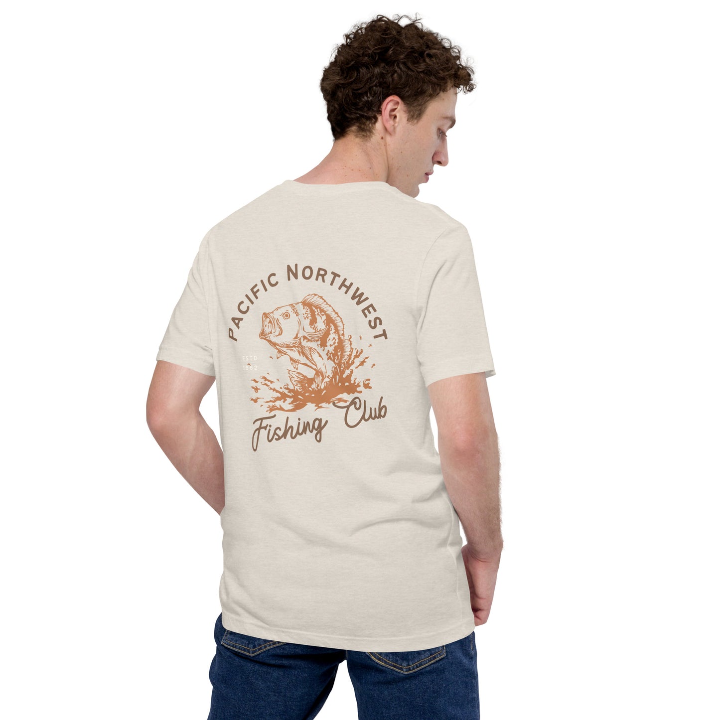 PNW Fishing Club Tee | Heather Dust