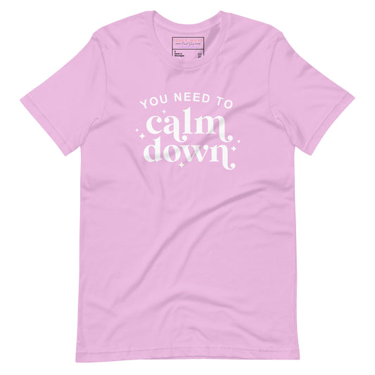 Calm Down Tee | Lilac