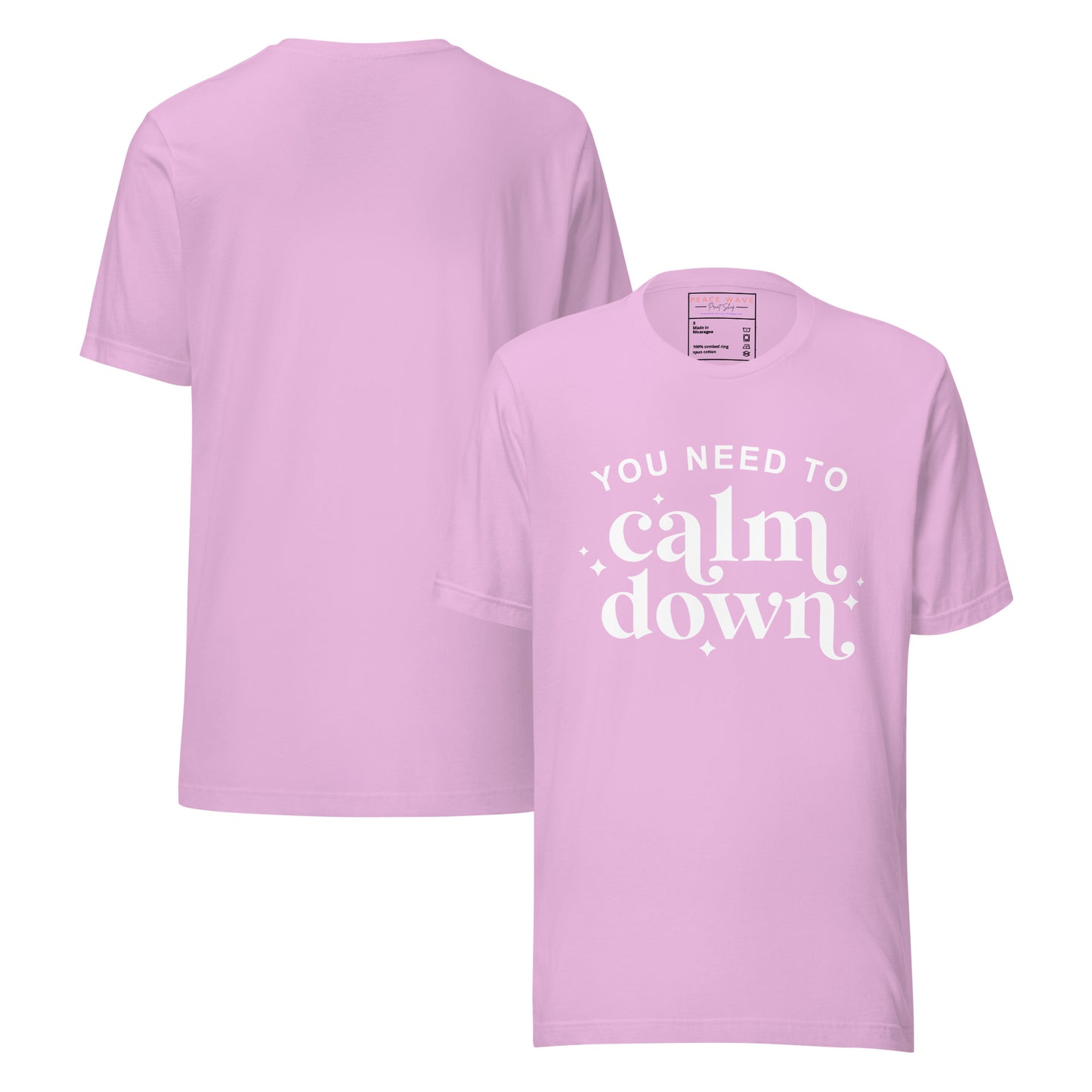 Calm Down Tee | Lilac