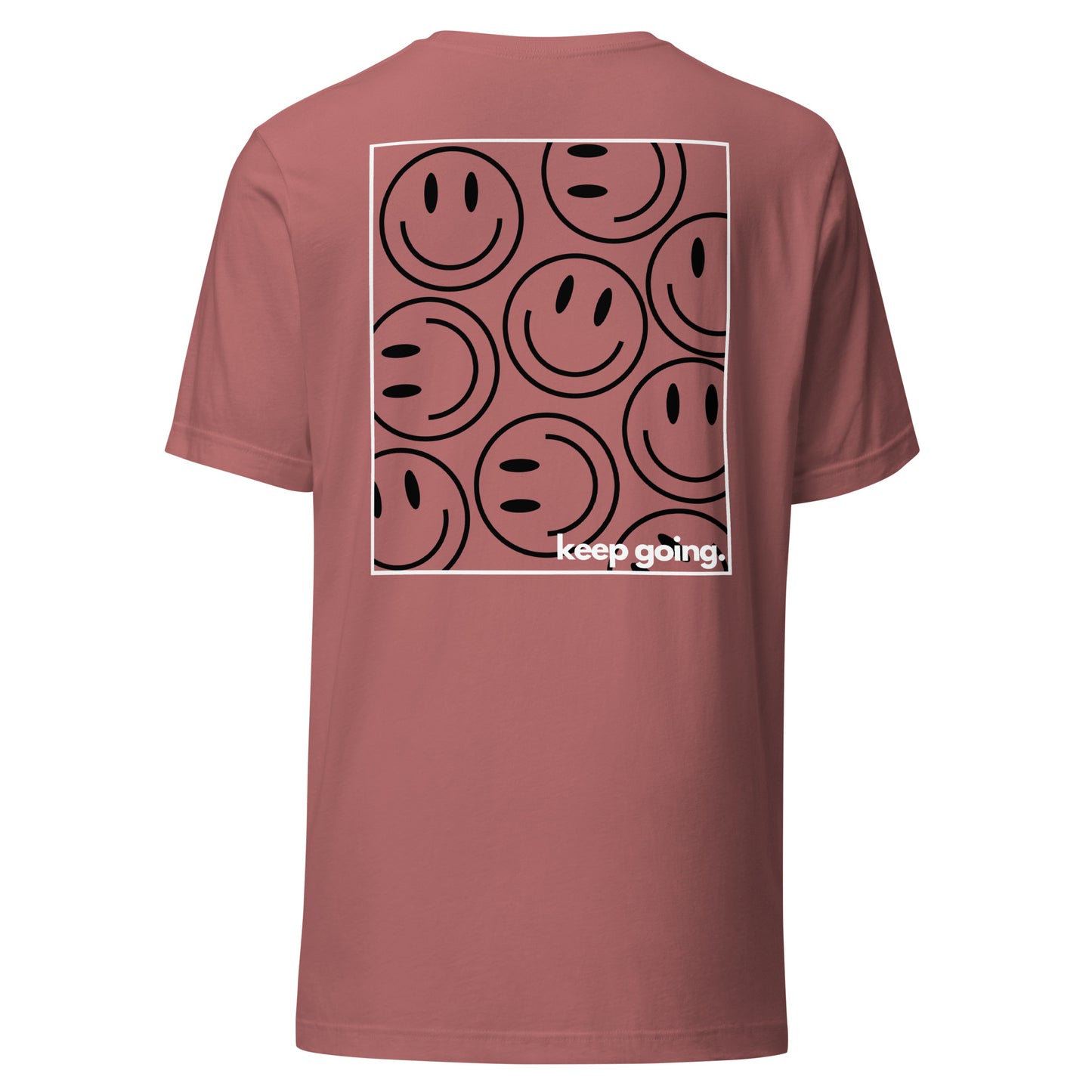 Keep Going Smiley Tee | Mauve