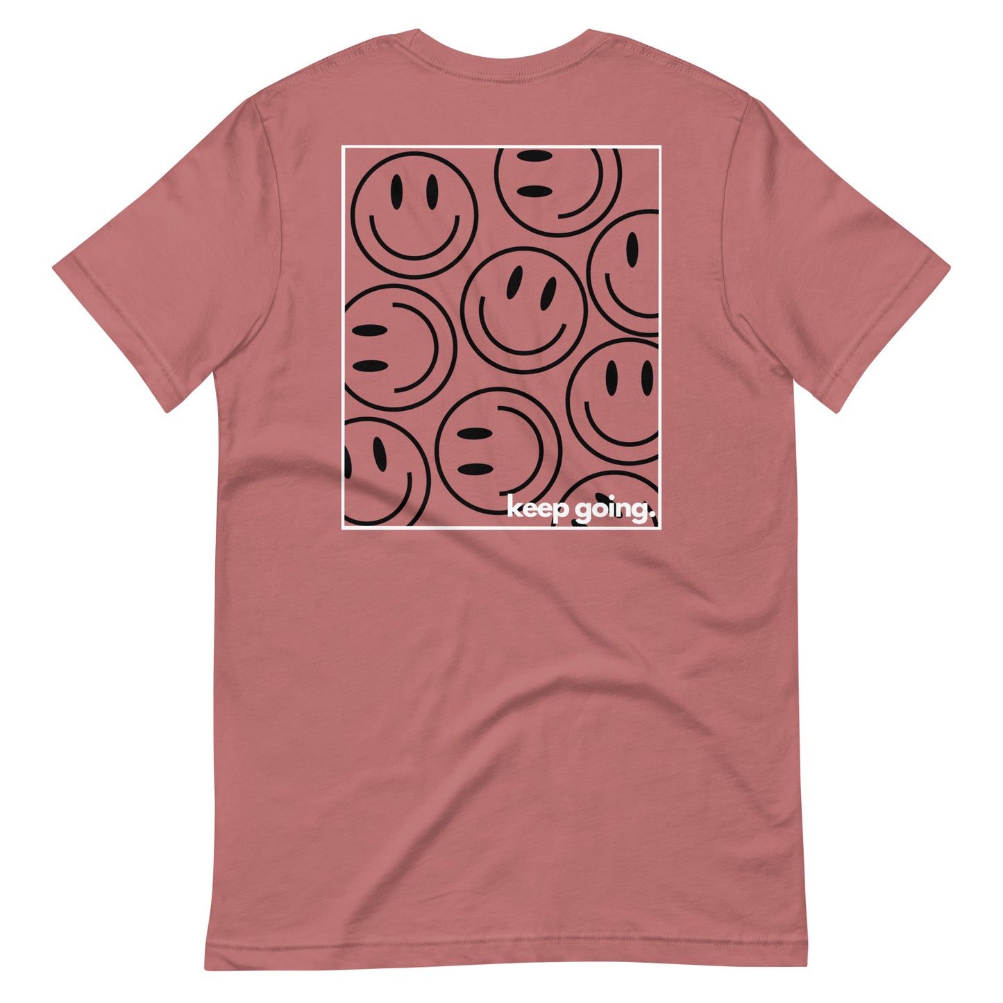 Keep Going Smiley Tee | Mauve