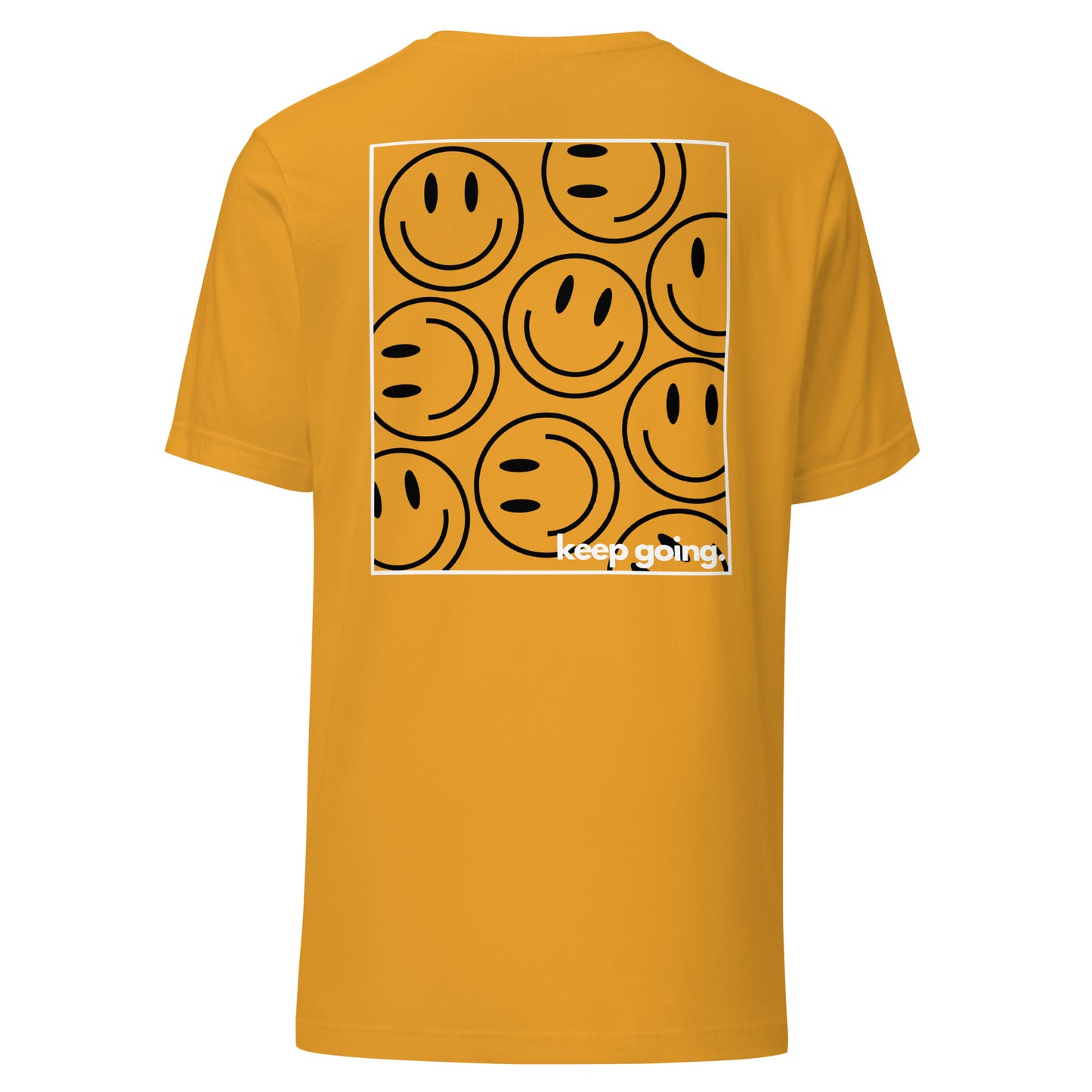 Keep Going Smiley Tee | Mustard