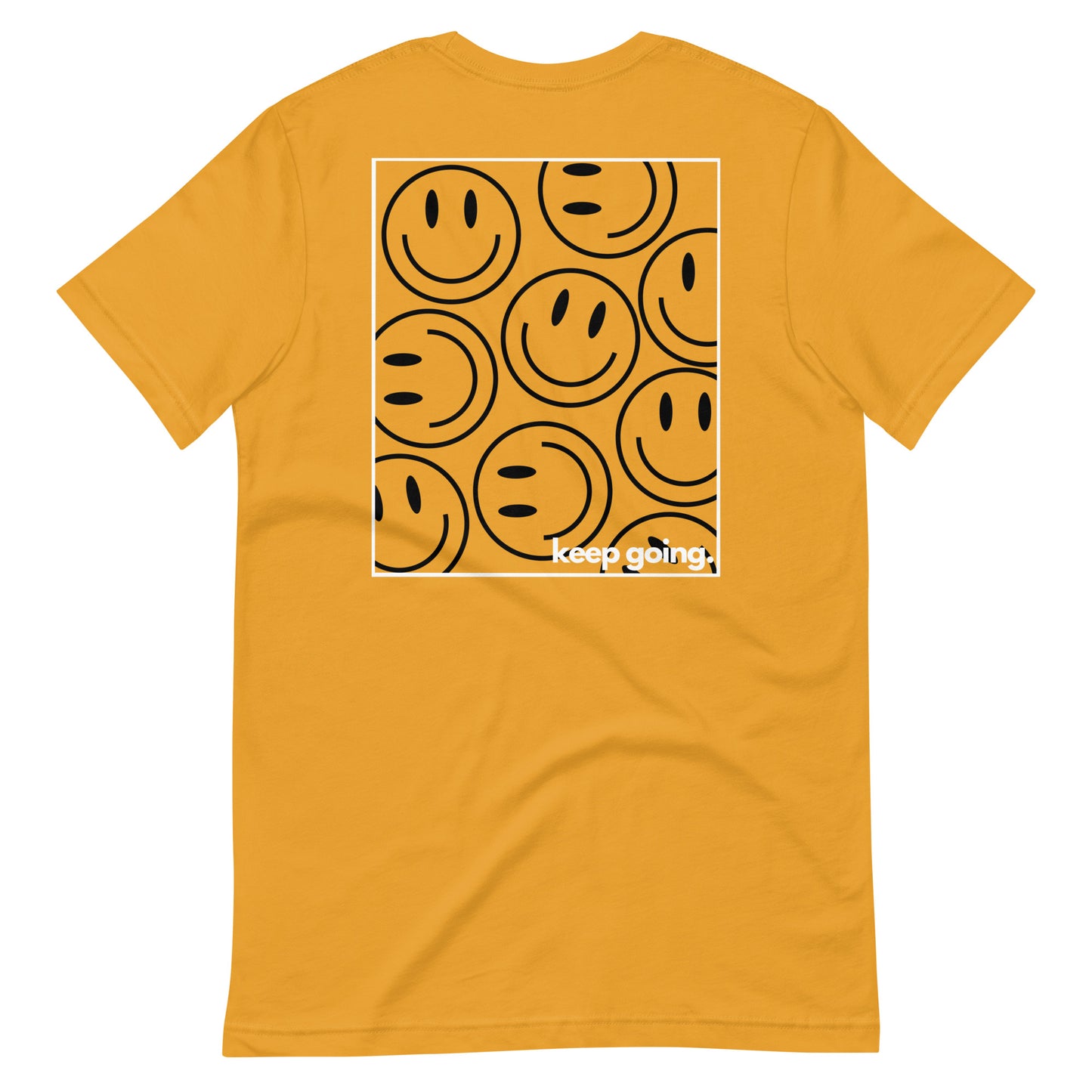 Keep Going Smiley Tee | Mustard