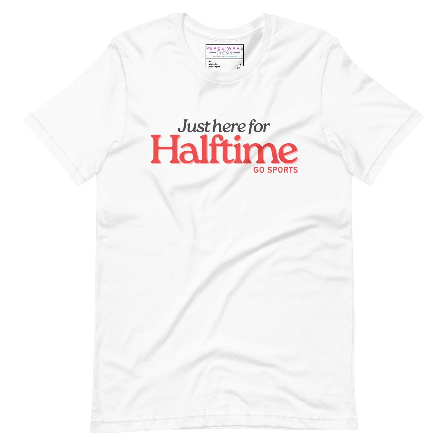 Just Here for Halftime Tee | White