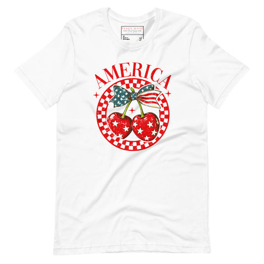 Sweet as Cherries Tee | White