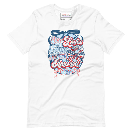 Jesus & America Tee | White