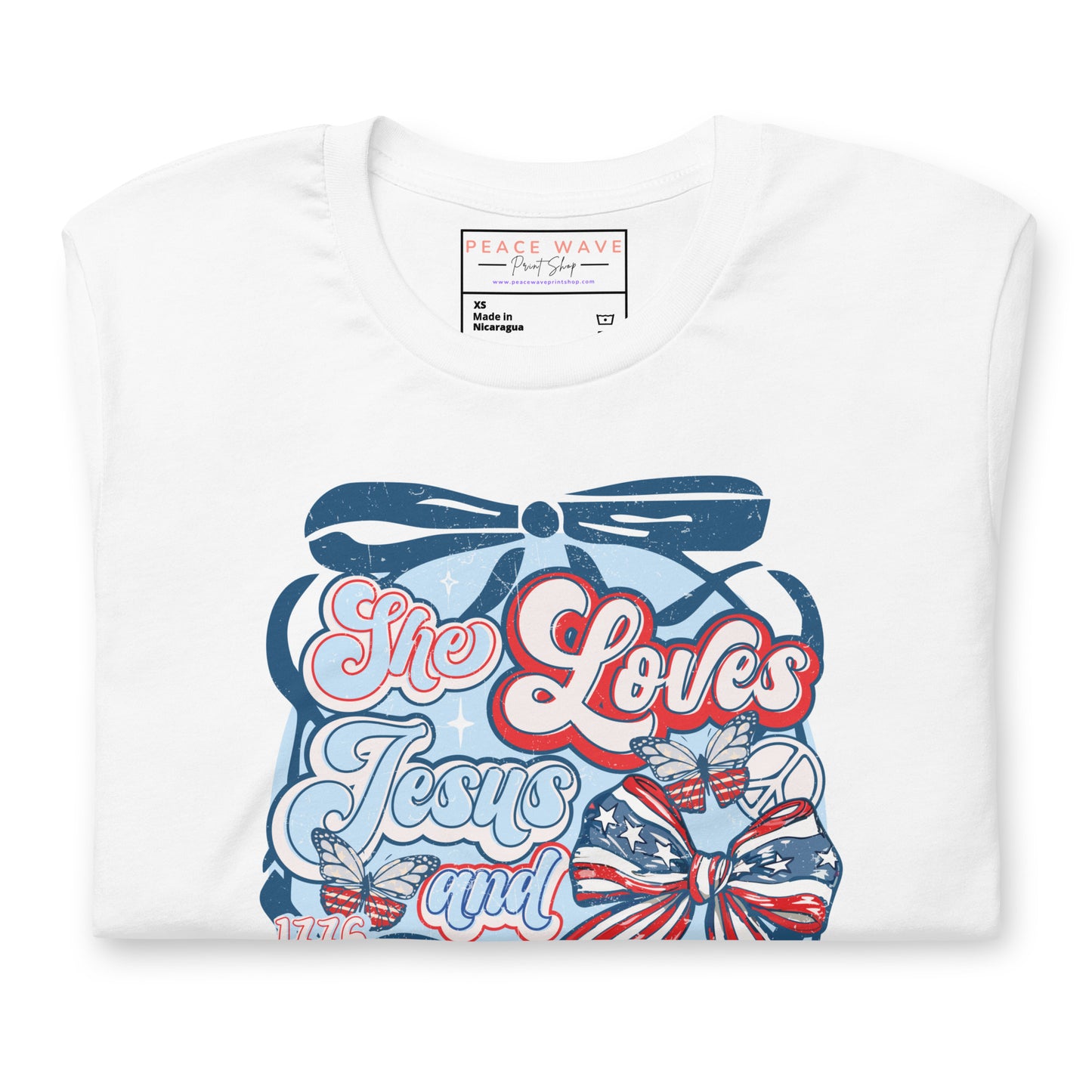 Jesus & America Tee | White