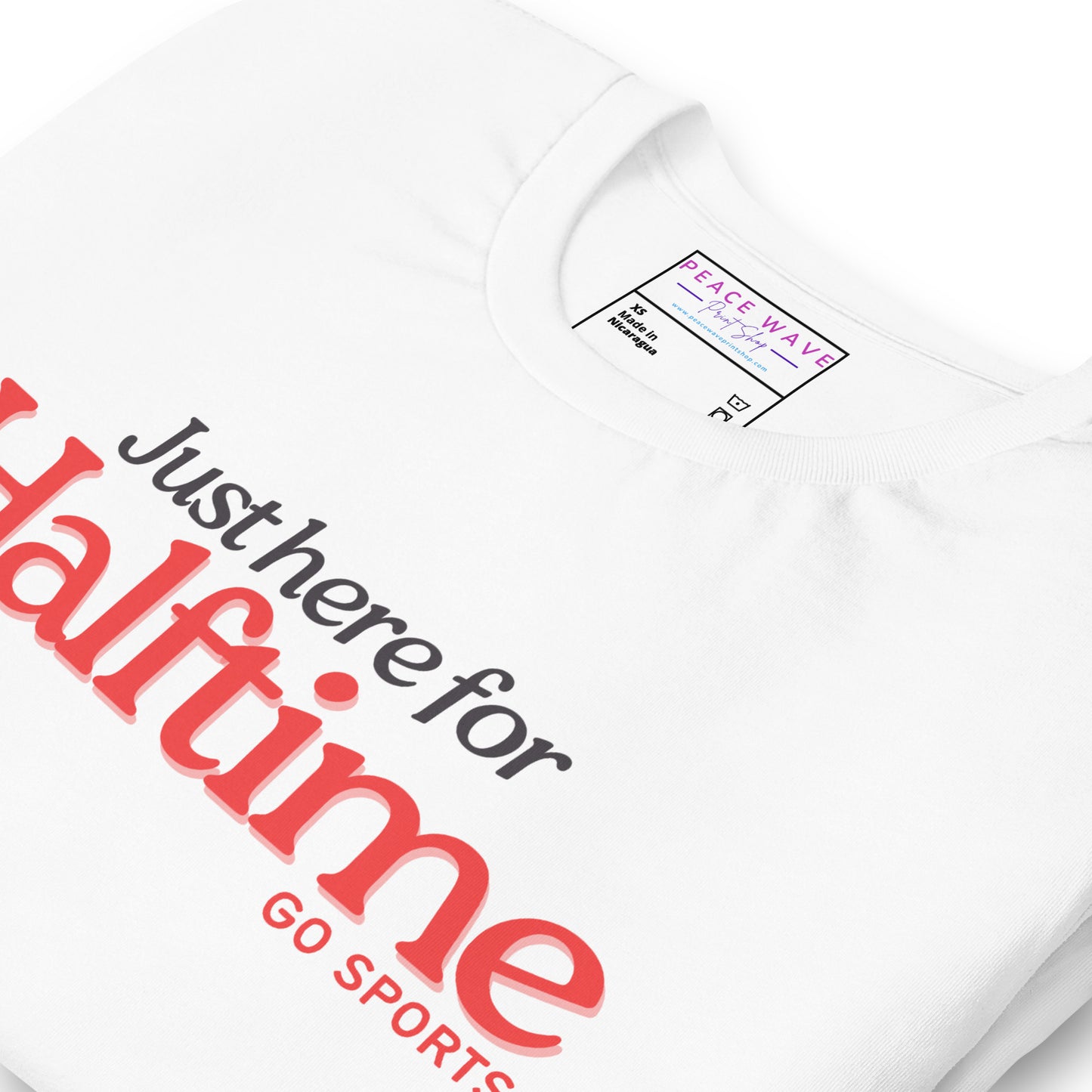 Just Here for Halftime Tee | White