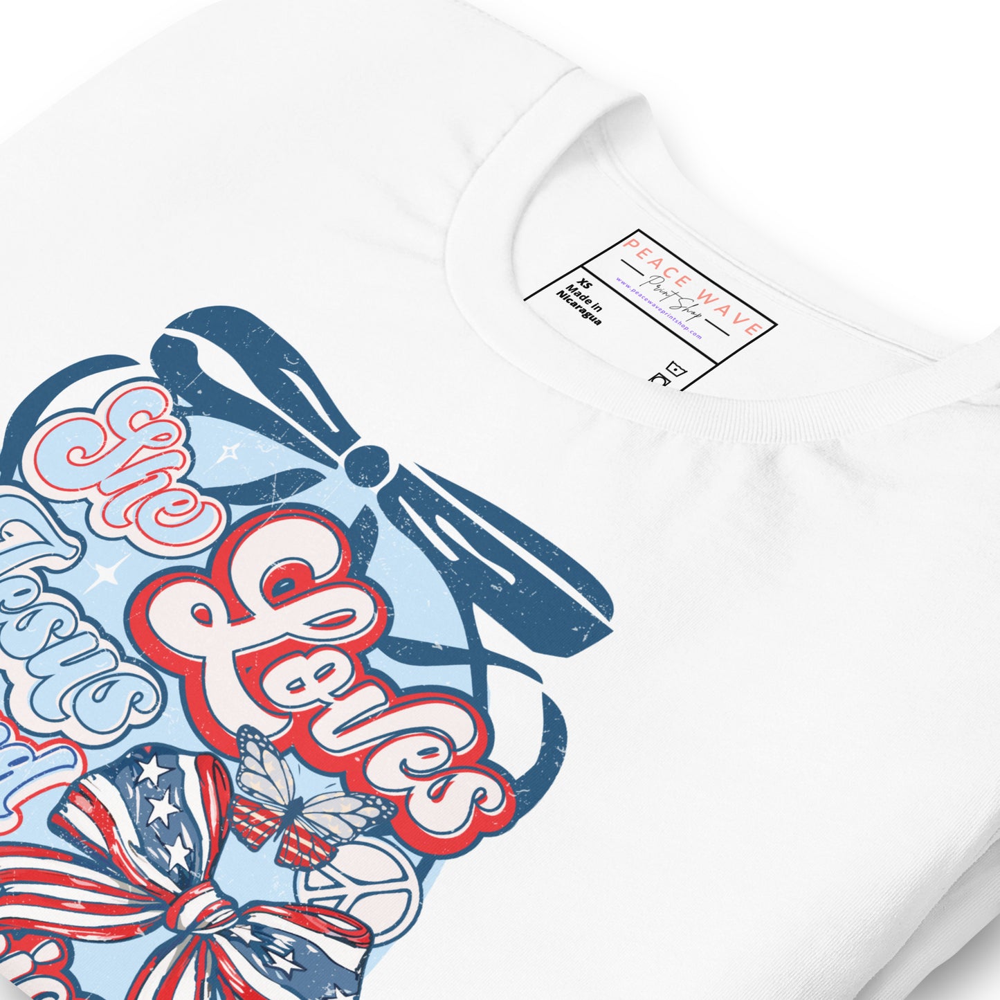 Jesus & America Tee | White