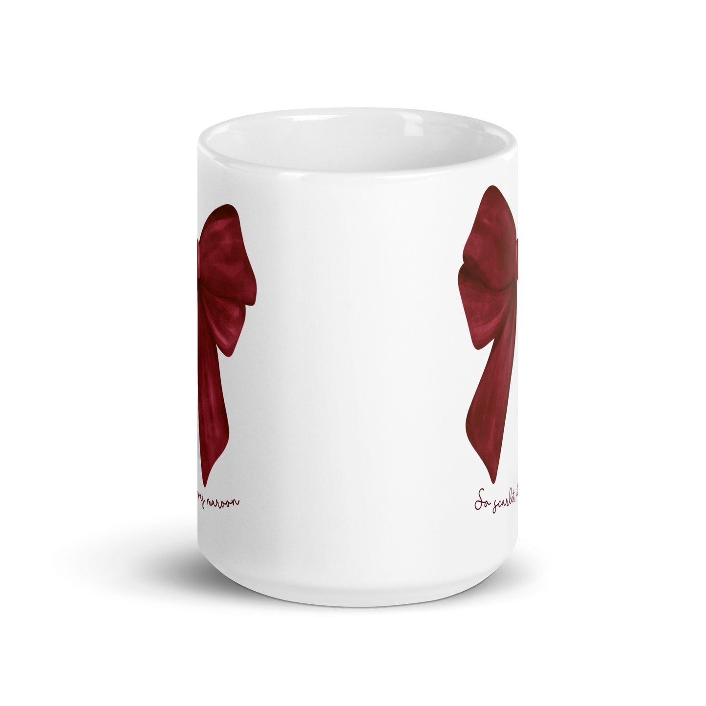 Holiday Scarlet Bow Mug | Only Taylor Fans Will Understand <3 | 15 oz | White