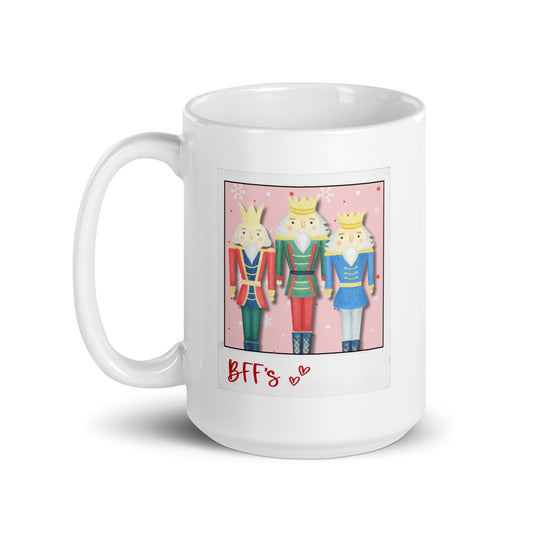 Christmas Nutcracker BFF's Mug | 15 oz | White