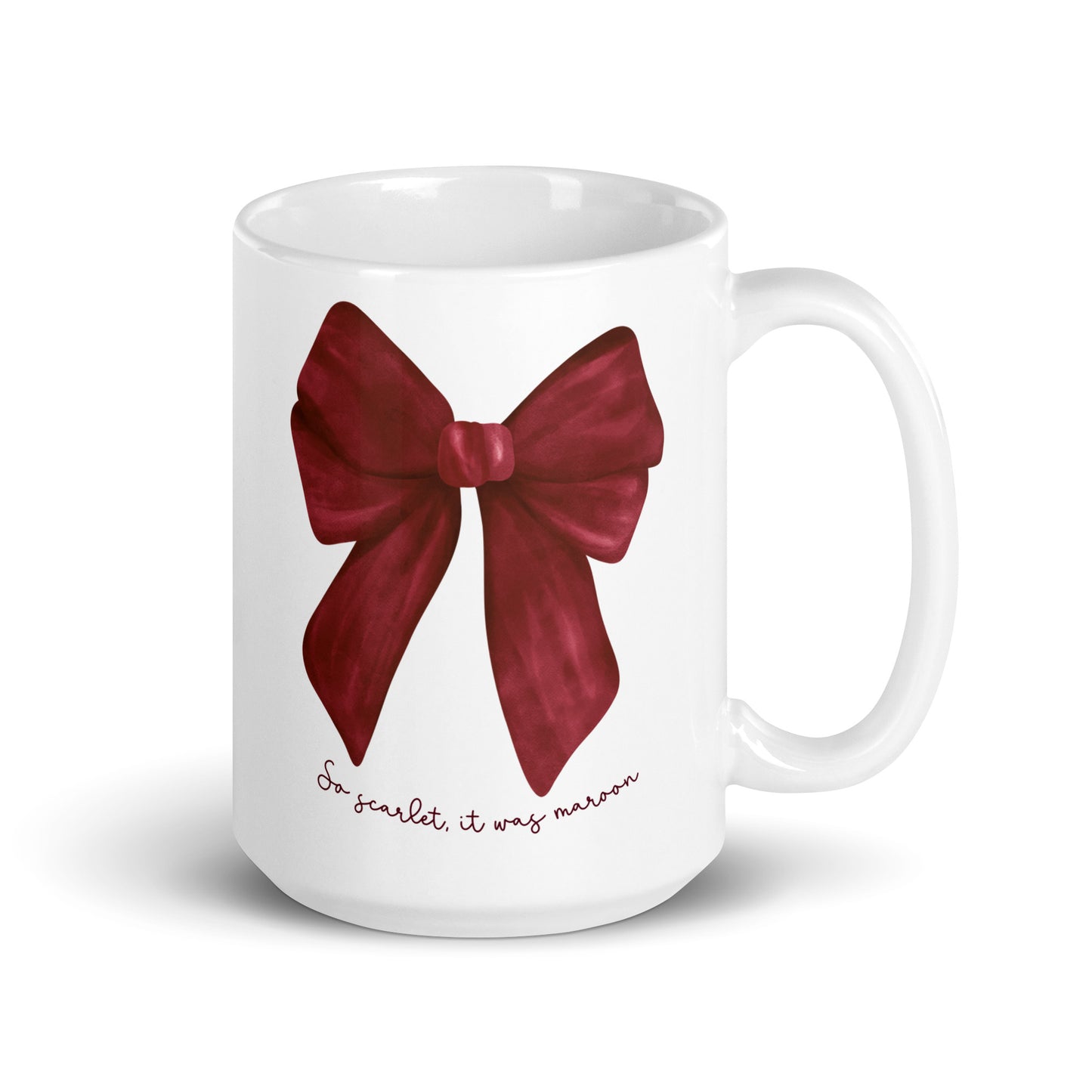 Holiday Scarlet Bow Mug | Only Taylor Fans Will Understand <3 | 15 oz | White